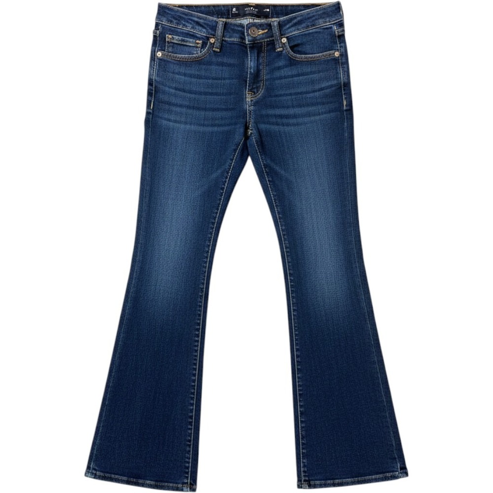 Hollister Low Rise Boot Jeans W25R 0R Dark Wash Soft Stretch Denim Flare